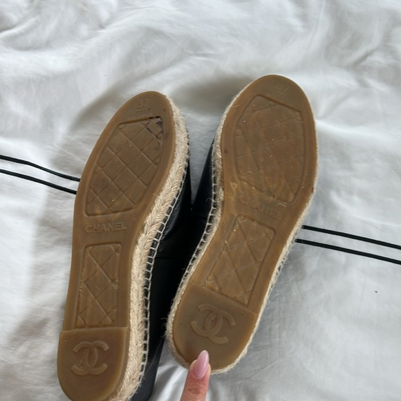 Black Chanel ESPADRILLES! - Picture 2 of 3